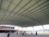 Curved roof building over school sports court - Victoria